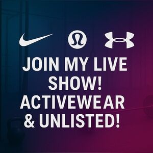 Like this to be notified & join my lives 🫶🏻! Activewear & Unlisted Show